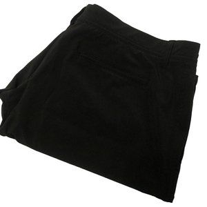 FootJoy Men's 40 Solid Black Zip Fly Bermuda Golf Shorts